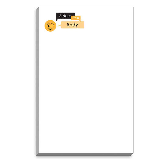 Emoji Wink Speech Bubble Notepads